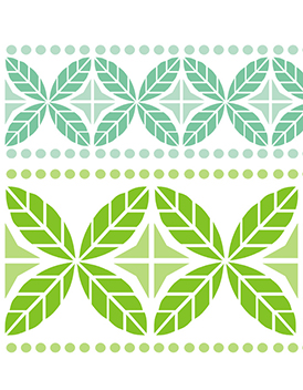 나뭇잎문양(반복)-벽지스텐실